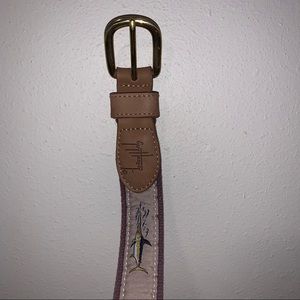 Guy Harvey - Marlin Embroidered Belt - Size 30